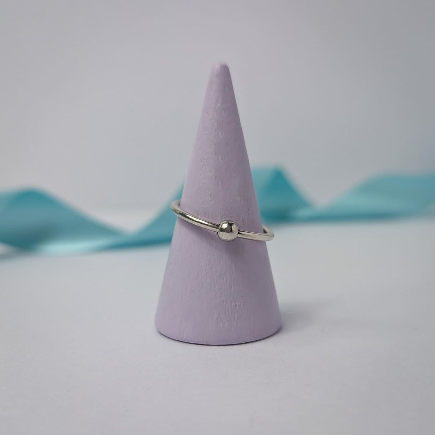 Silver Beaded Fidget Ring | Choice of beads