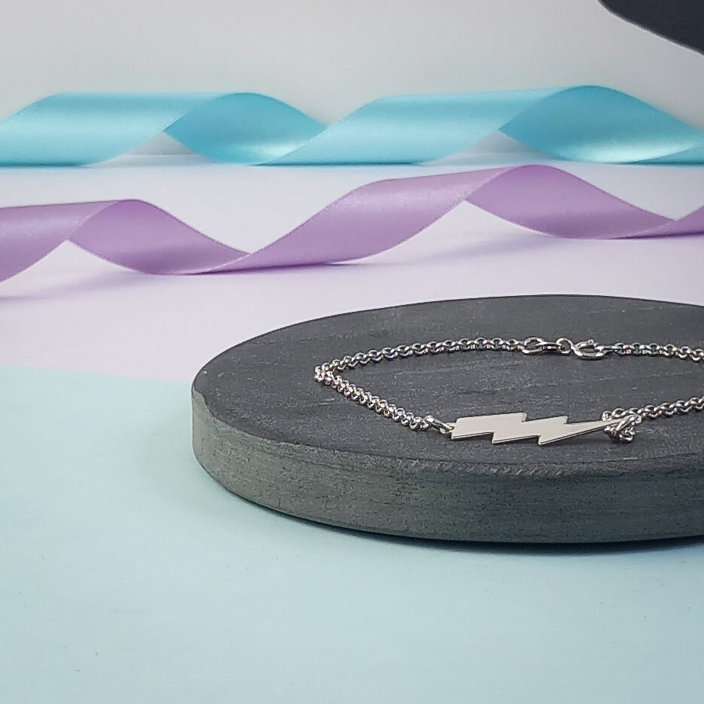 Lightning Bolt Bracelet. Sterling Silver