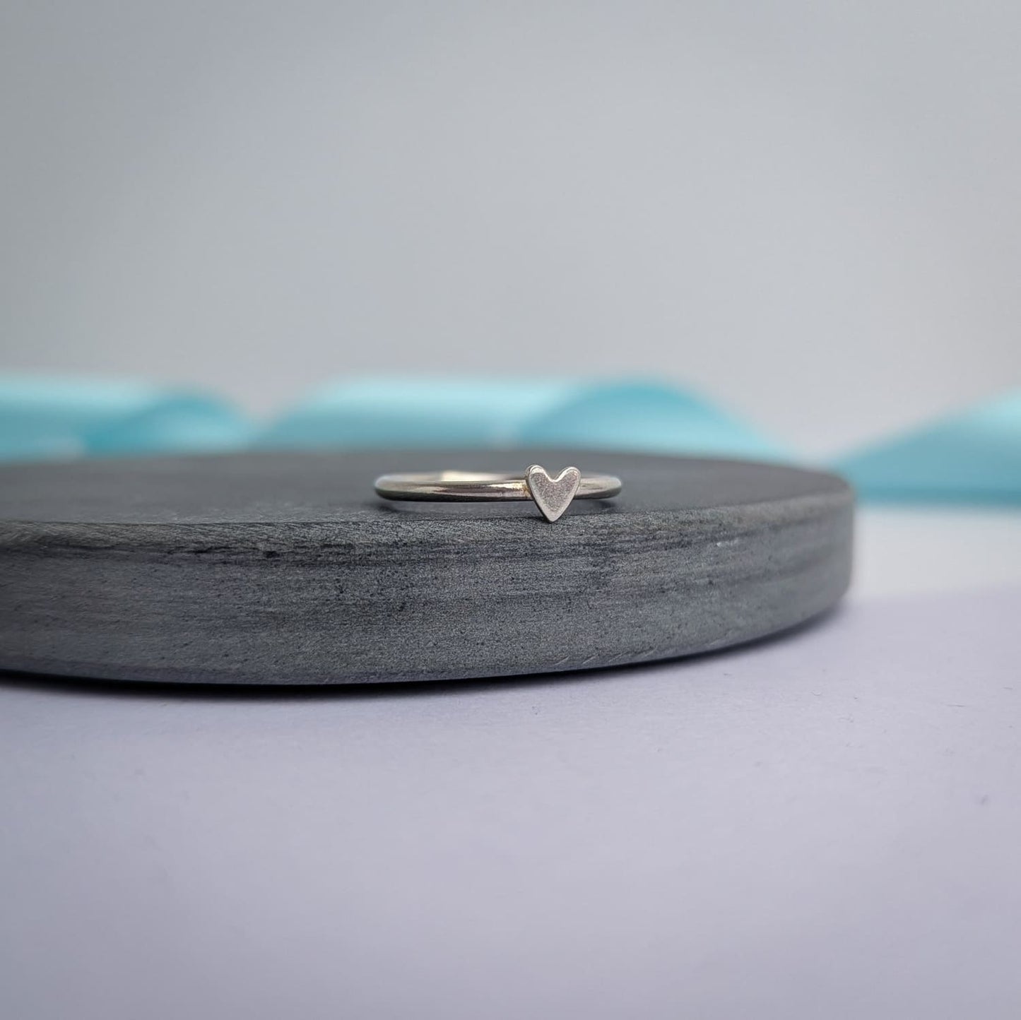 Simple Heart Ring. Sterling Silver