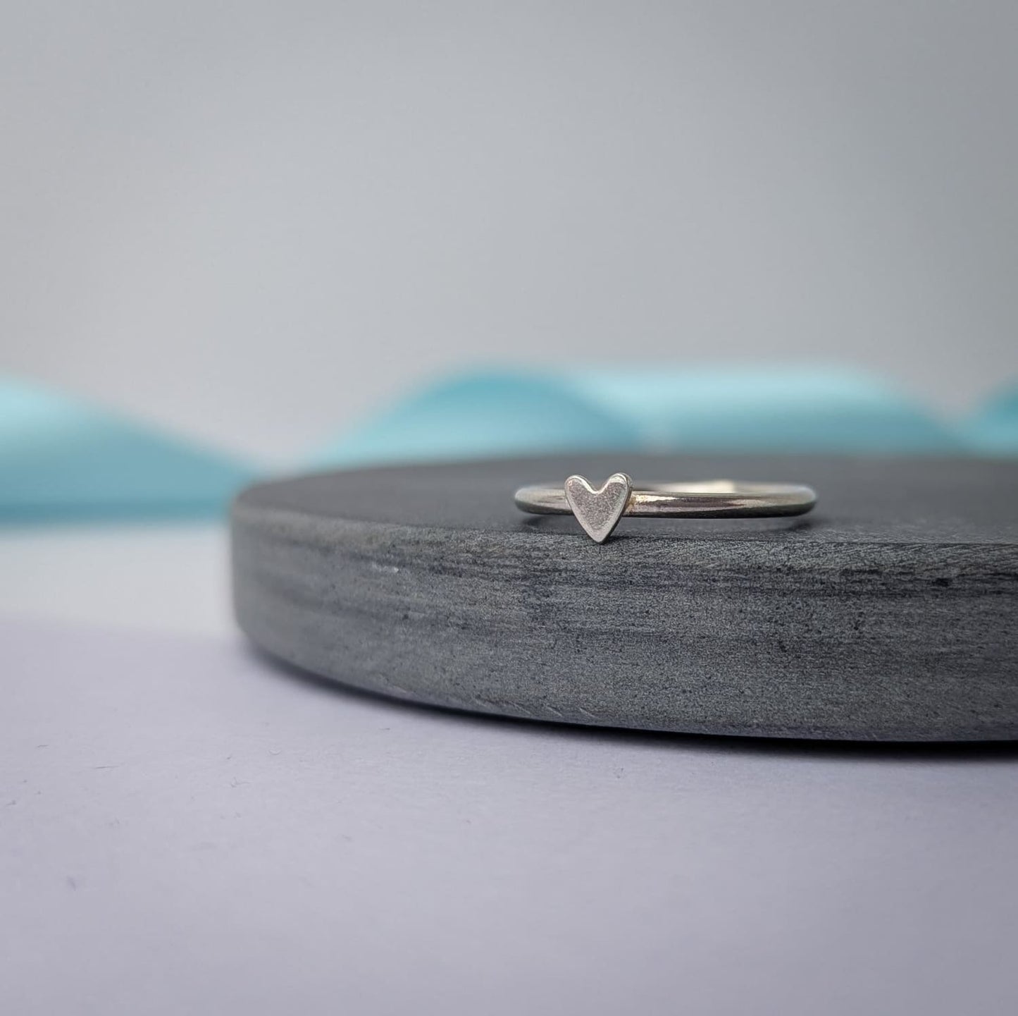 Simple Heart Ring. Sterling Silver