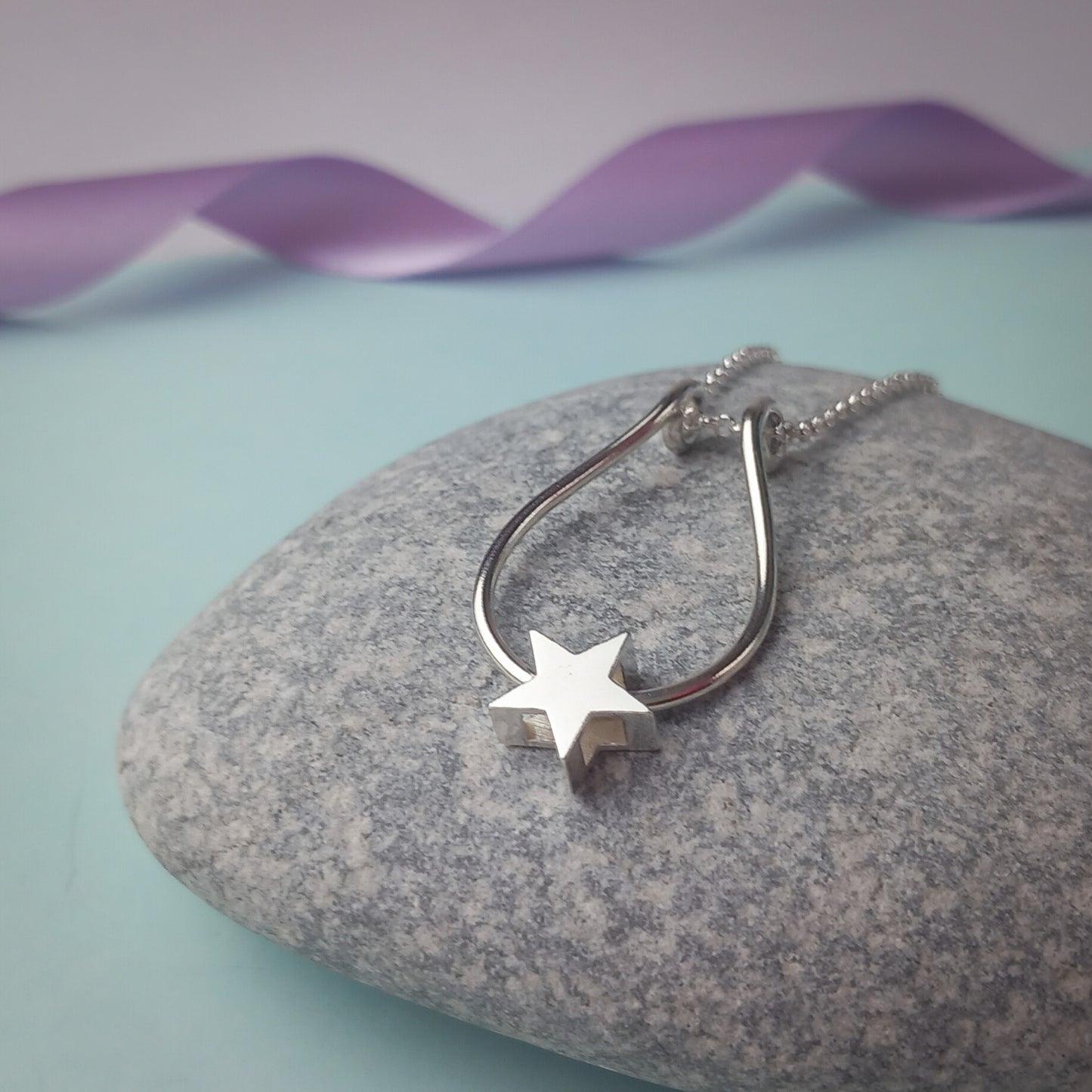 Star Ring-Keeper necklace. Sterling Silver