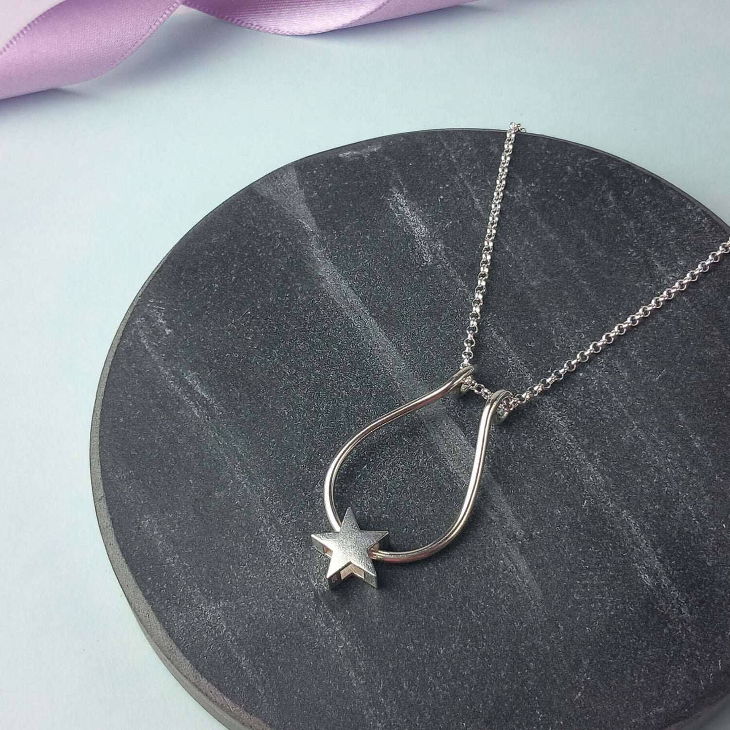 Star Ring-Keeper necklace. Sterling Silver