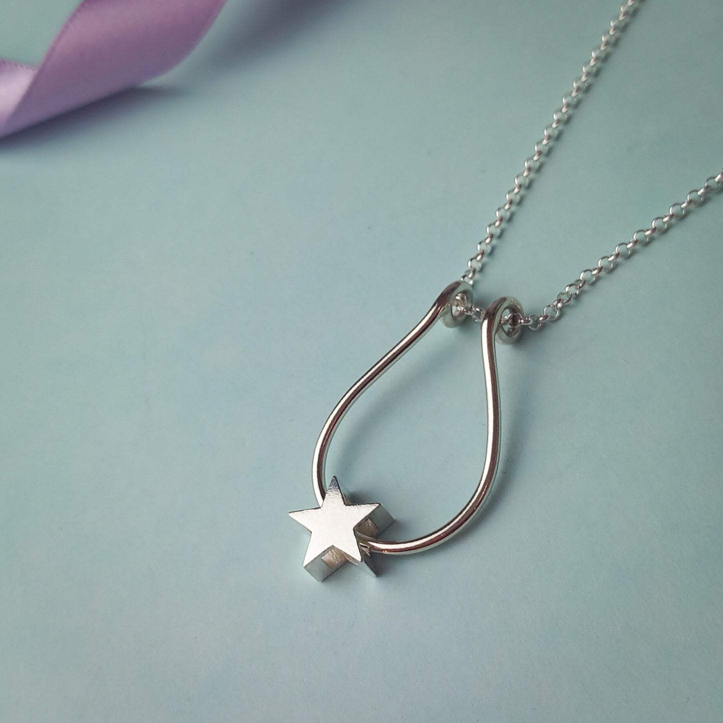 Star Ring-Keeper necklace. Sterling Silver
