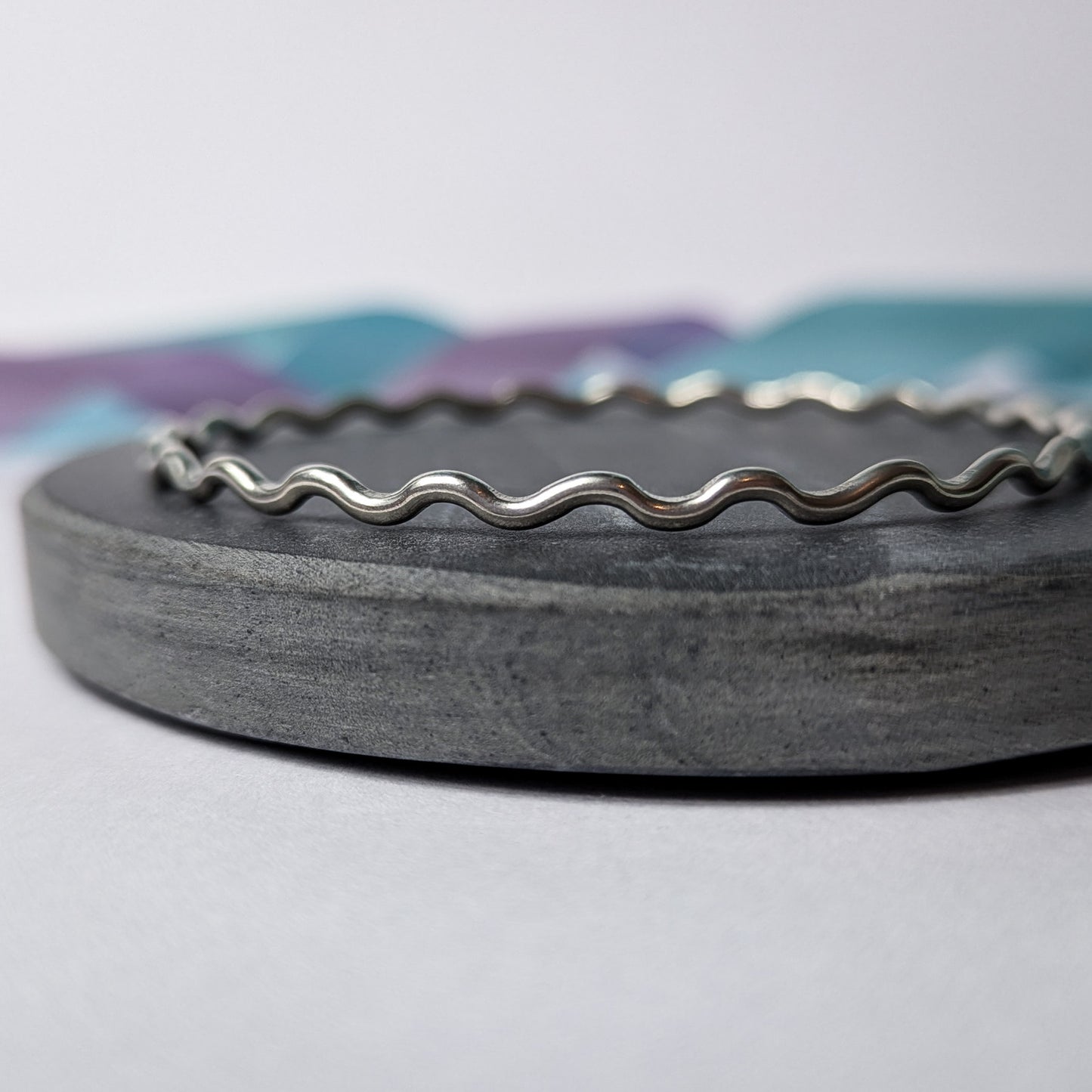 Sterling Silver Wiggle Bangle – Unique, Wavy Design Bracelet
