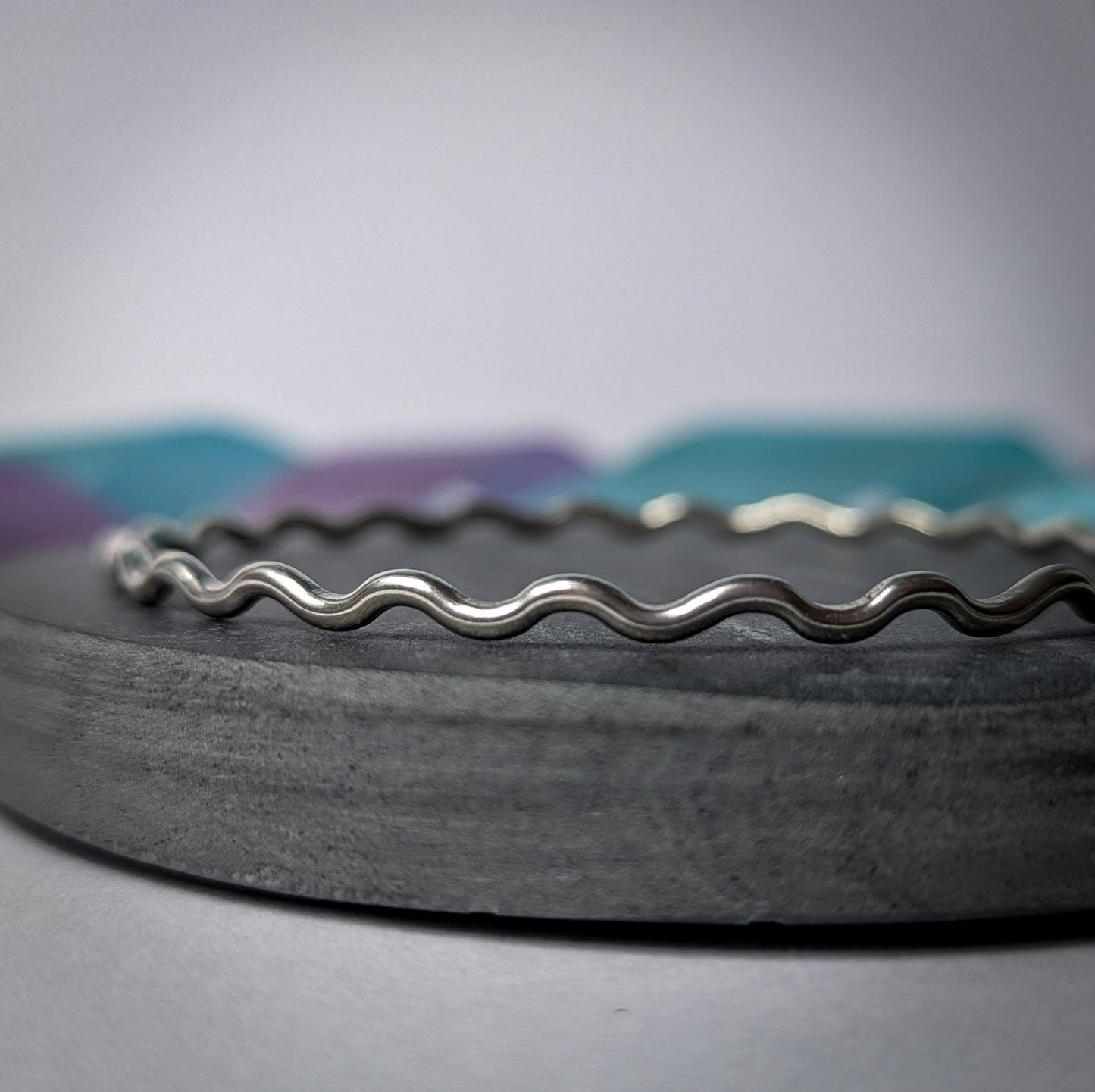 Sterling Silver Wiggle Bangle – Unique, Wavy Design Bracelet