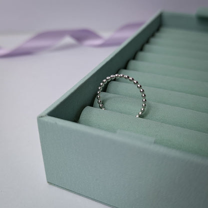 Dotty Stacking Ring. Sterling Silver