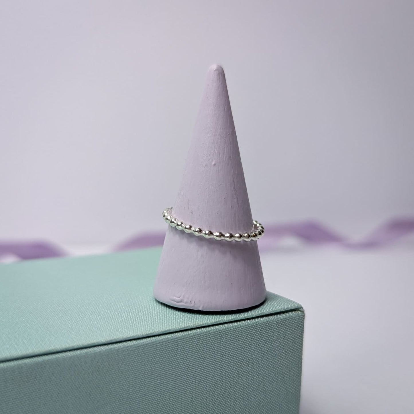 Dotty Stacking Ring. Sterling Silver