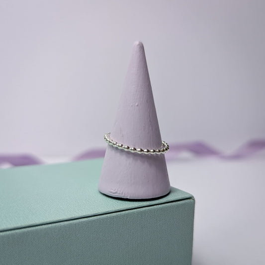 Dotty Stacking Ring. Sterling Silver