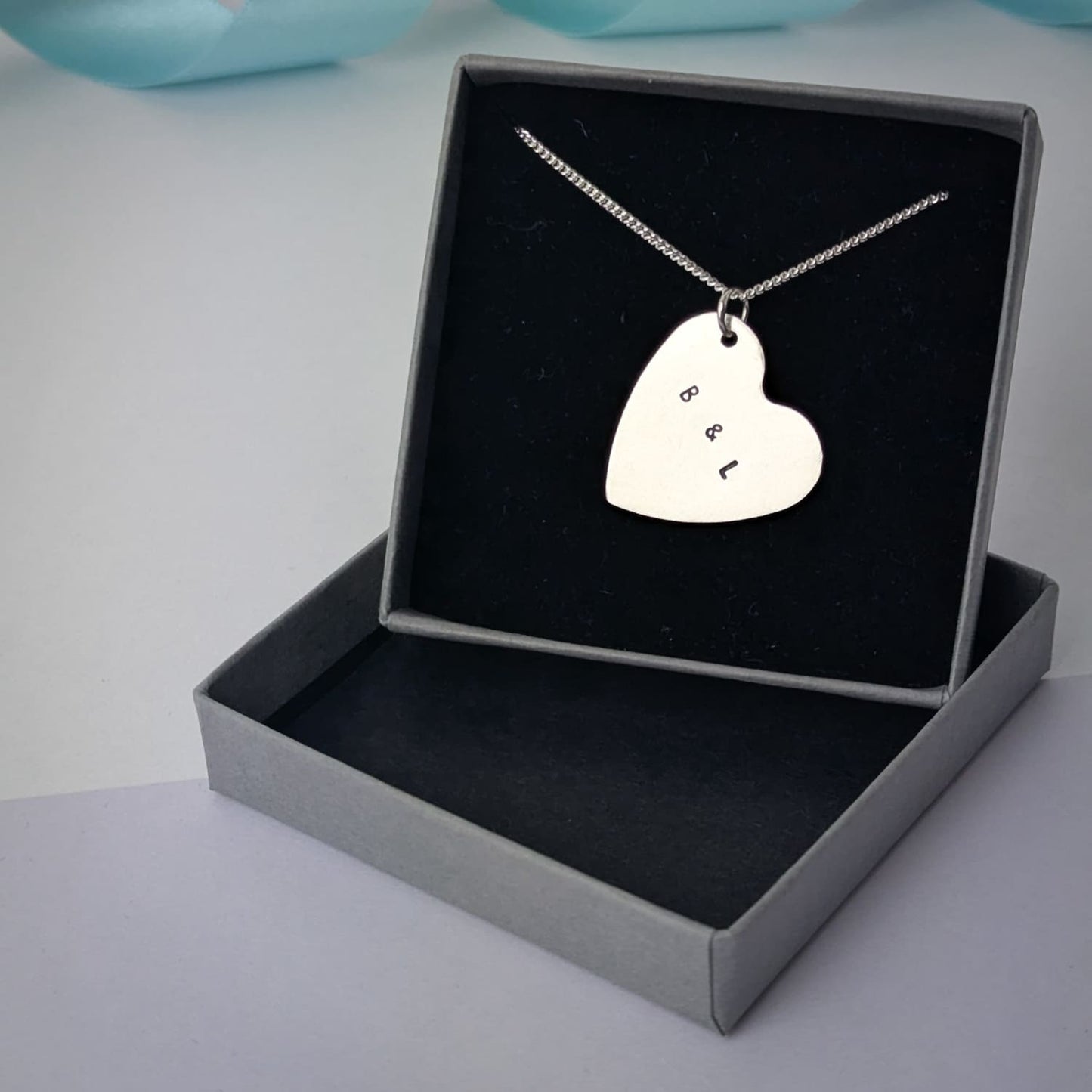 Large Personalised Love Heart Name Necklace