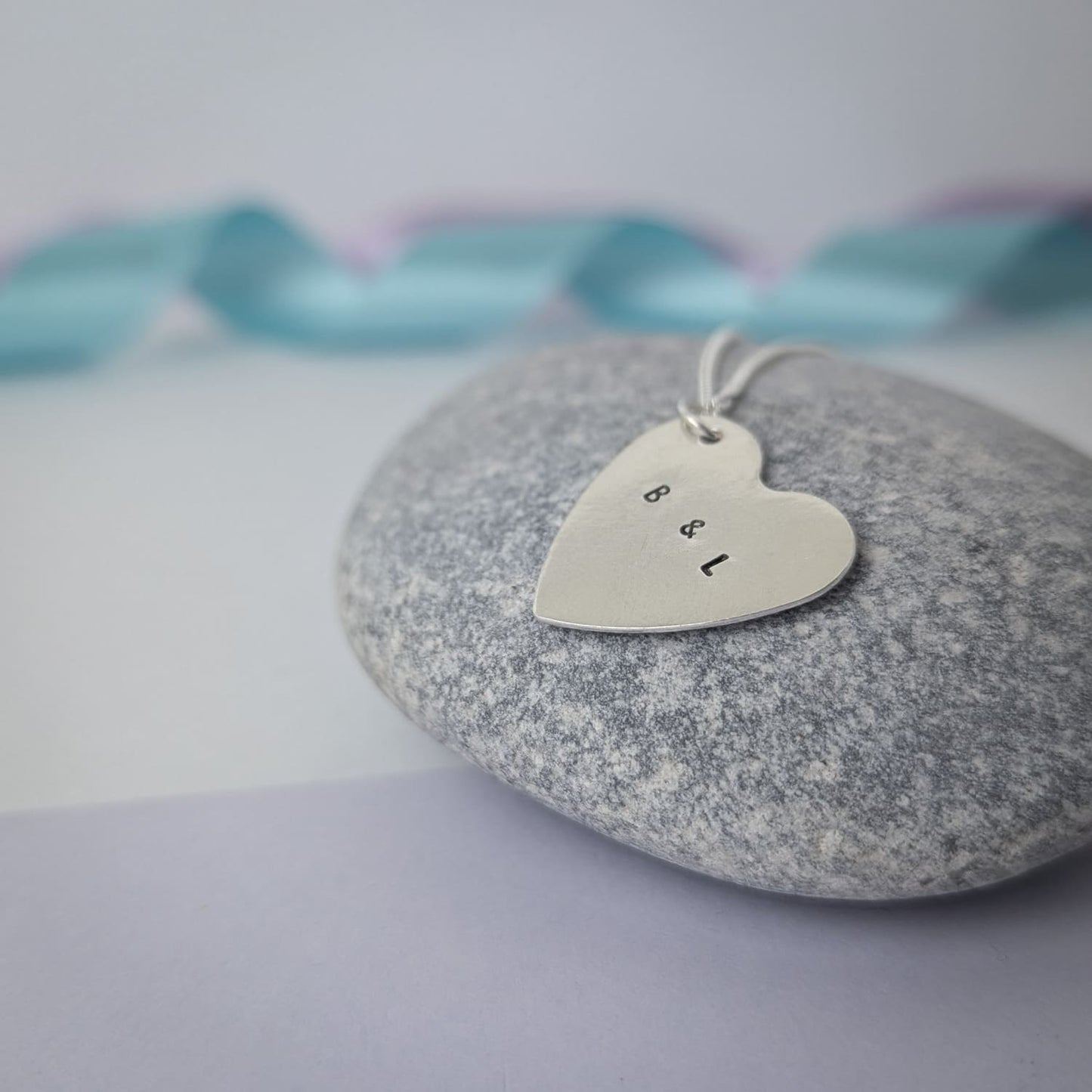 Large Personalised Love Heart Name Necklace