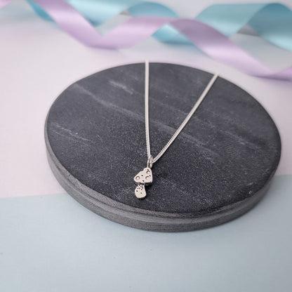 Mini Mushroom Pendant. Sterling Silver