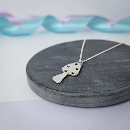 Mushroom Pendant. Sterling Silver