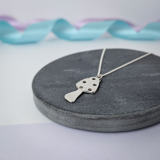 Mushroom Pendant. Sterling Silver