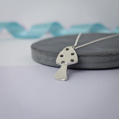 Mushroom Pendant. Sterling Silver
