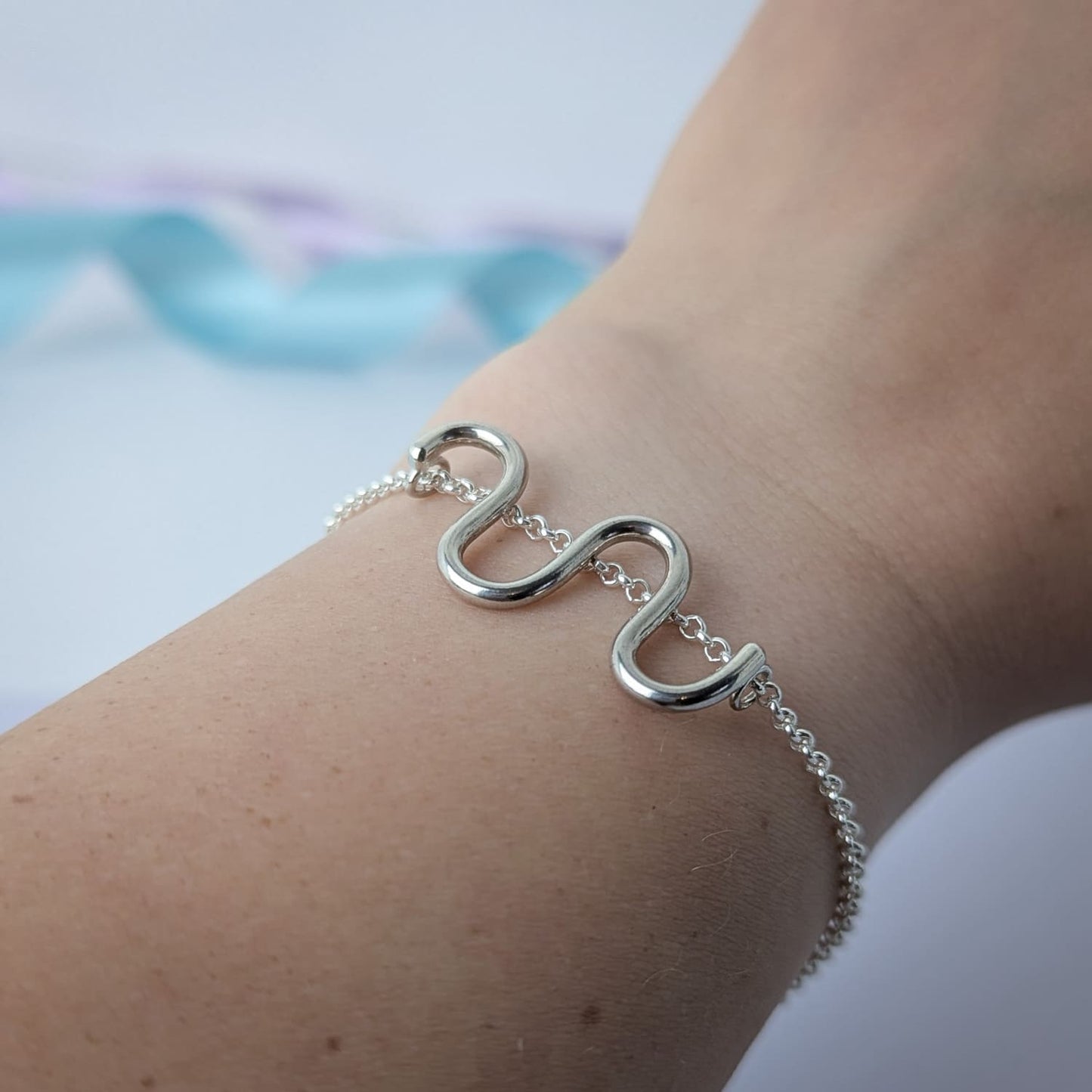 Sterling Silver Noodle Bracelet