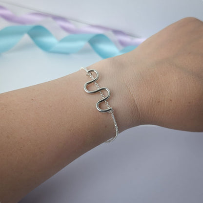 Sterling Silver Noodle Bracelet