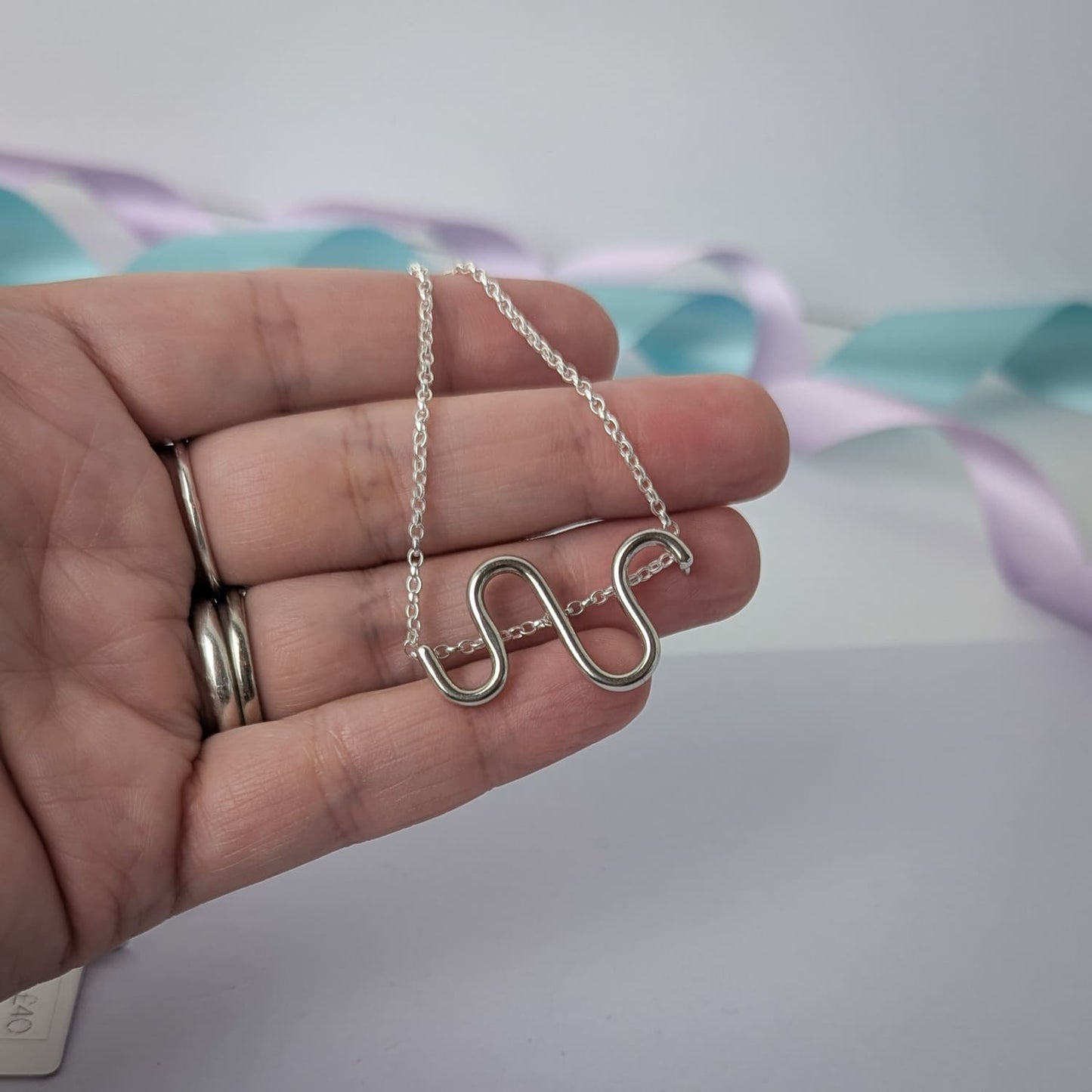 Sterling Silver Noodle Necklace